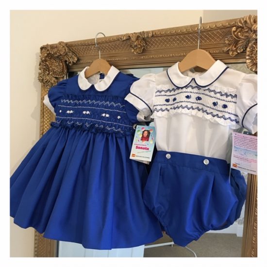 Royal Blue Smocked RB Dress - Image 3