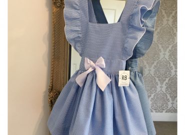 RB Bow Gingham Maria Pinny