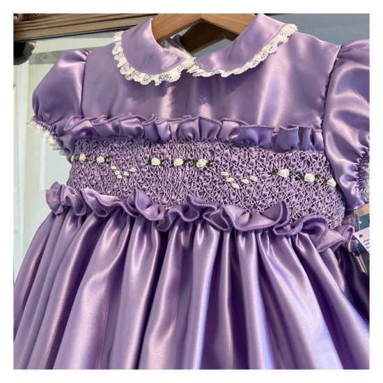 RB Blue Double Satin Smocked - Image 4
