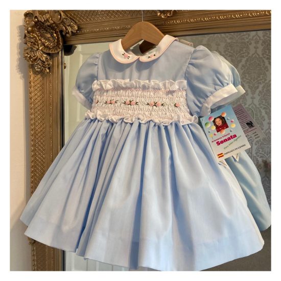 Baby Blue & Pink RB Smocked - Image 2