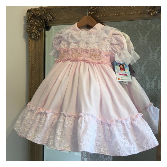Pink RB Heart Smocked Dress - Image 3