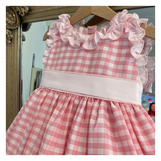 A Baby Pink Gingham RB Dress - Image 2