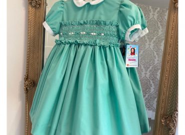 Mint RB Smocked Dress