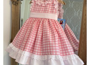 A Baby Pink Gingham RB Dress