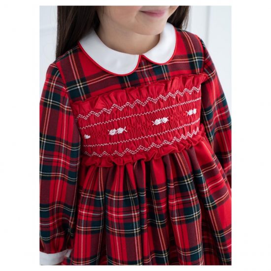 RB Red Tartan Smocked Dress