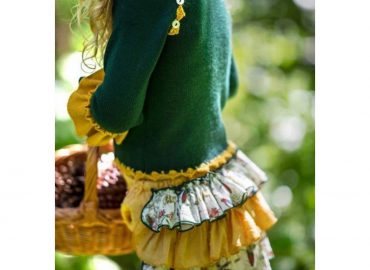 6Y Ela Knitted Green Jam Pants