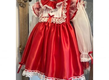 RB Ruffle Bib Organza Dress