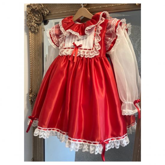 RB Ruffle Bib Organza Dress
