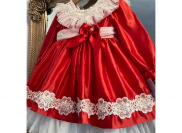 Red Beauty Satin Princess RB Dress