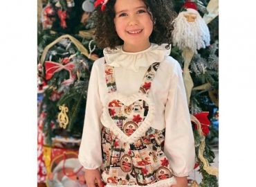 RB Christmas Print Heart Skort