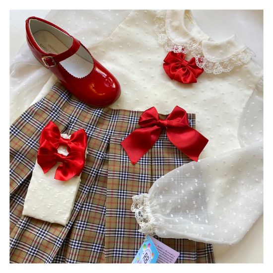 RB Burberry Style Skirt Set