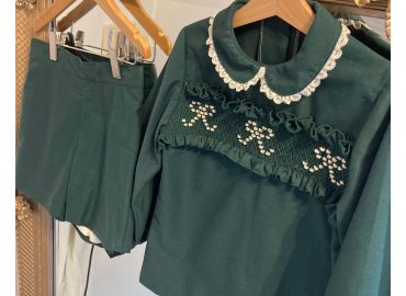 Bow Smocked RB Short Set