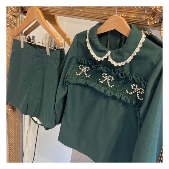 Bow Smocked RB Short Set