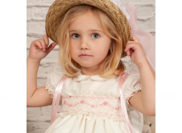 Sonata Pink Smocked Dress VE22-19