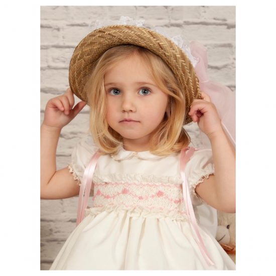 Sonata Pink Smocked Dress VE22-19