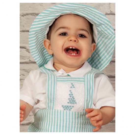 Sonata Boys Mint Smocked VE22-24