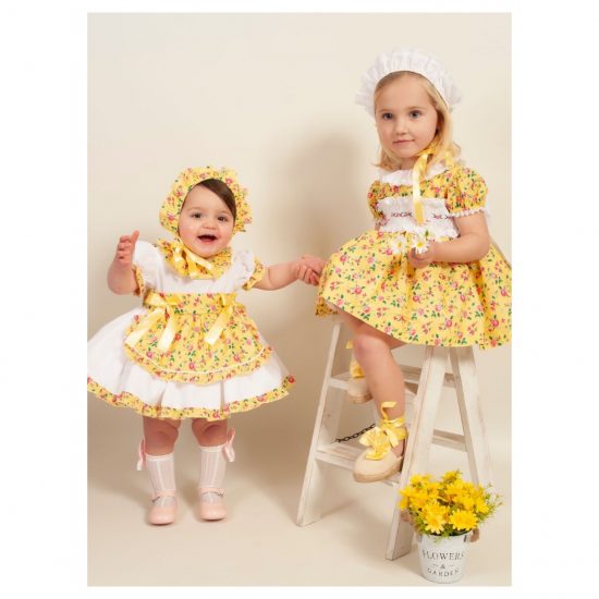 Sonata Yellow Floral with Apron VE22-28 - Image 2