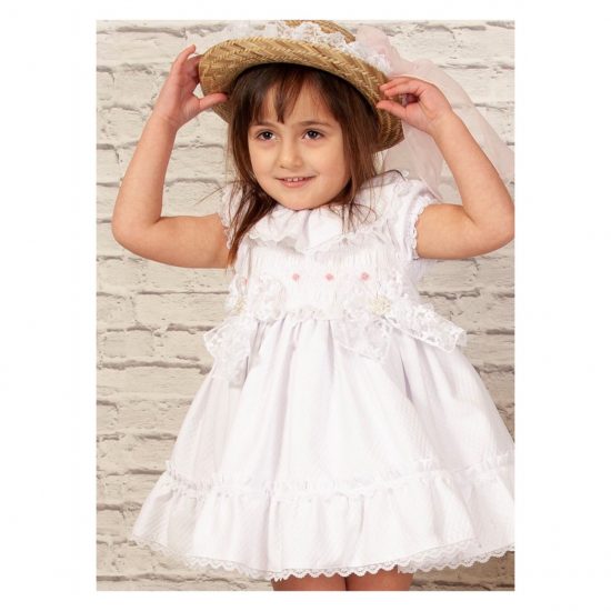 Sonata White Smocked VE22-08