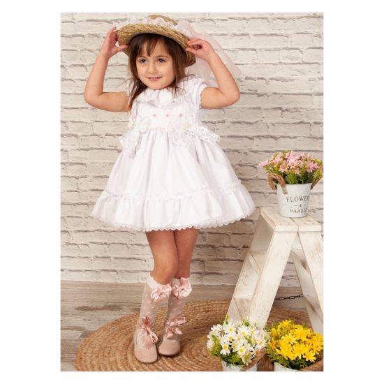 Sonata White Smocked VE22-08 - Image 2