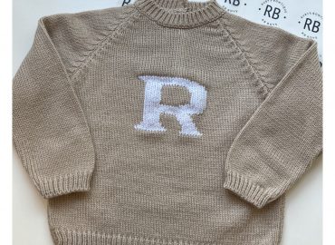 Knitted Letter Jumper MC
