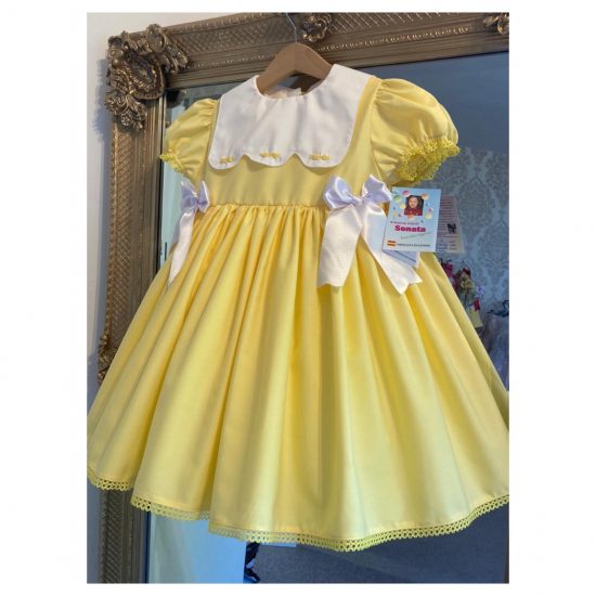 RB Rose Bib Yellow Flower Dress - Image 2