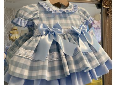 Blue Checked RB Summertime Dress