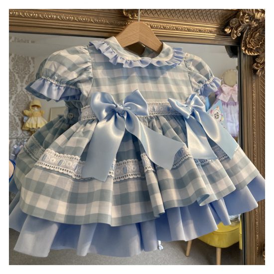 Blue Checked RB Summertime Dress