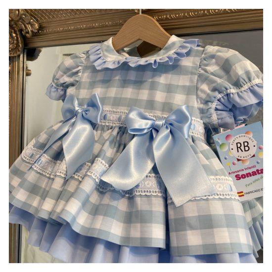 Blue Checked RB Summertime Dress - Image 3