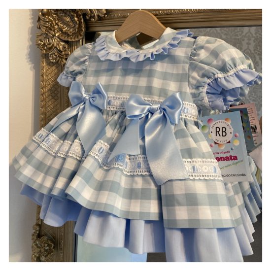 Blue Checked RB Summertime Dress - Image 2