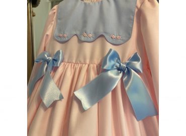 RB Rose Bib Pink Flower Dress