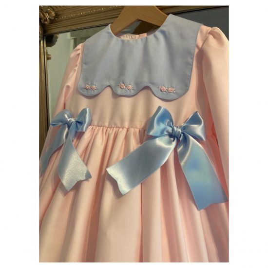 RB Rose Bib Pink Flower Dress