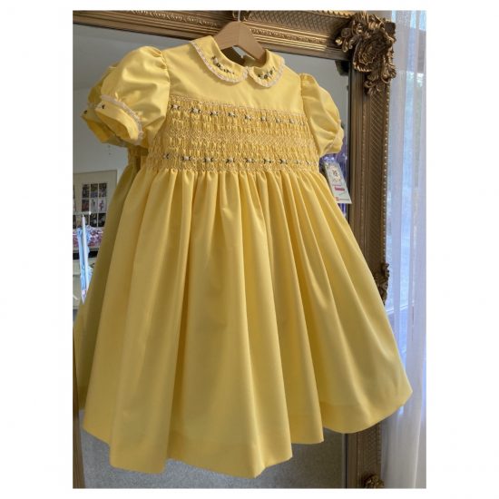 RB Yellow Triple Smocked Dress