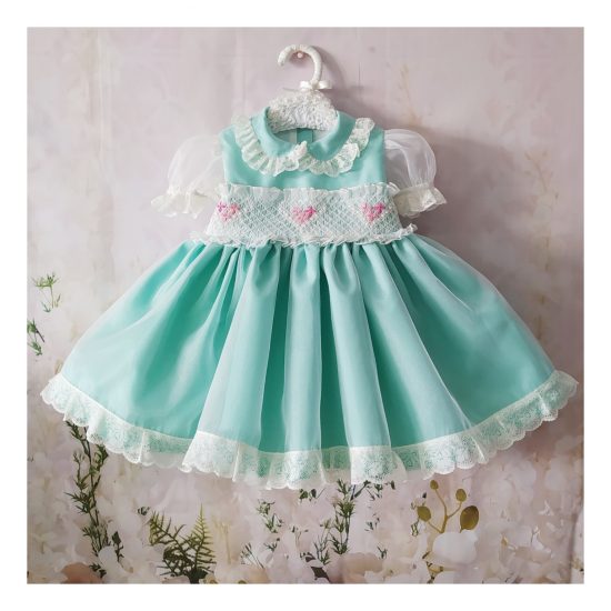 Sonata Mint Organza Smocked VE22-02