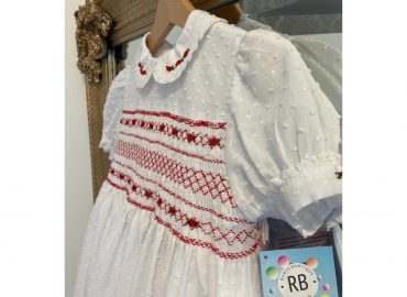 RB Triple Red Smocked Dress