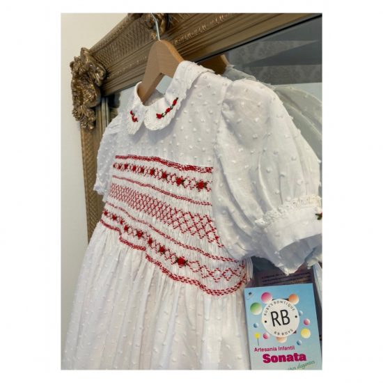RB Triple Red Smocked Dress