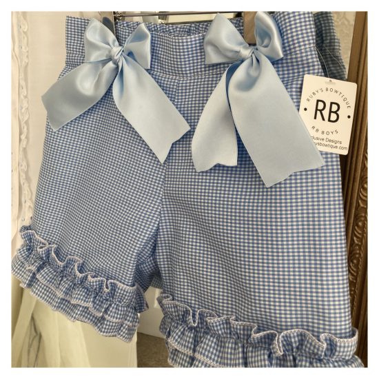 Gingham RB Bow Short Set - Image 3