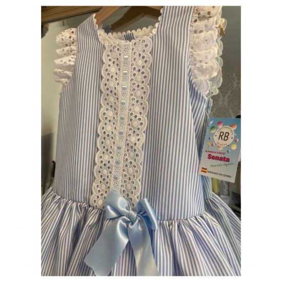 Blue RB Candystripe DW Dress