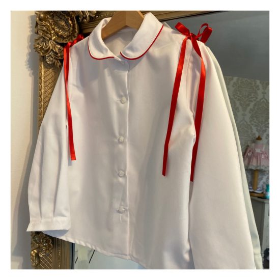RB School Blouse with Ribbons