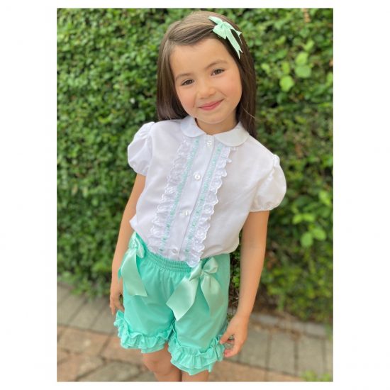 Mint RB Bow Short Set