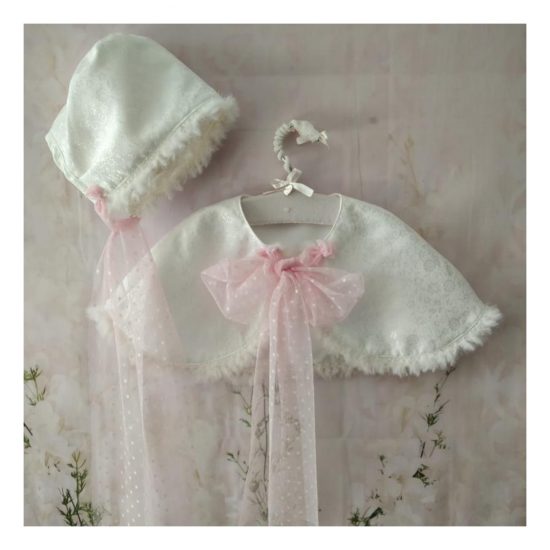 RB Cream Embossed Cape