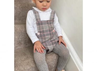 RB Checked 12M Romper PL