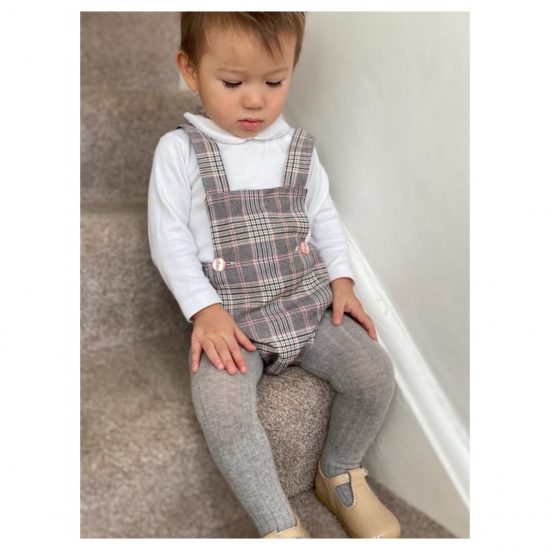 RB Checked 12M Romper PL