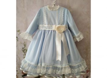 RB Blue Dotty Rose Dress