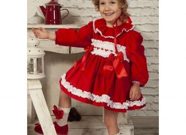 Sonata Red Velvet Smocked IN22-27