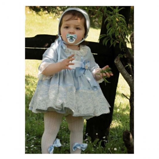 Blue Checked Skirt Set IN22-28 - Image 3