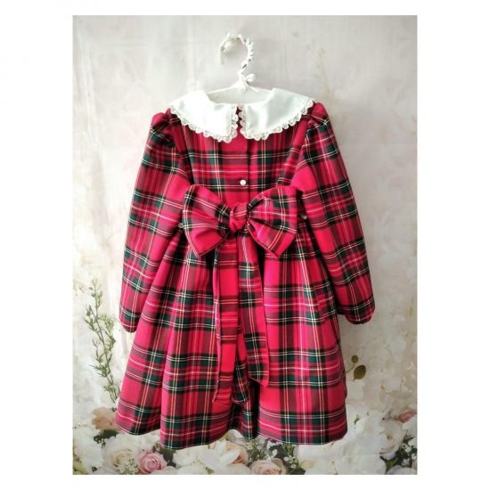 RB Tartan Red Smocked Dress - Image 2