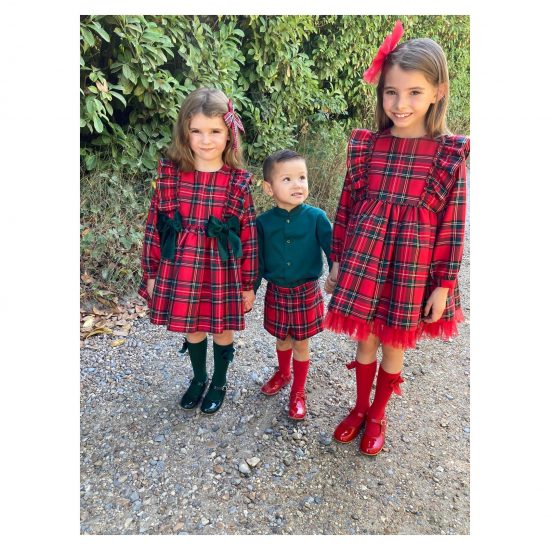 RB Red Tartan Tulle GEIN22-12 Dress - Image 2