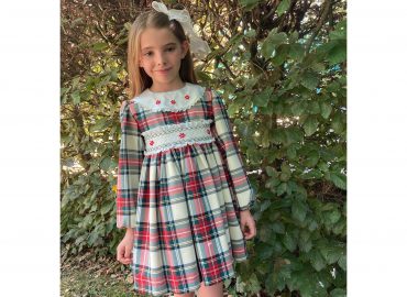 RB Green Tartan Smocked GEIN22-01