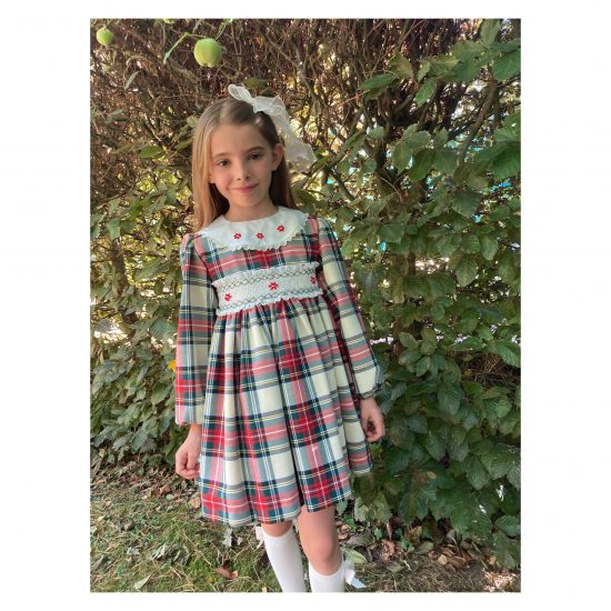 RB Green Tartan Smocked GEIN22-01