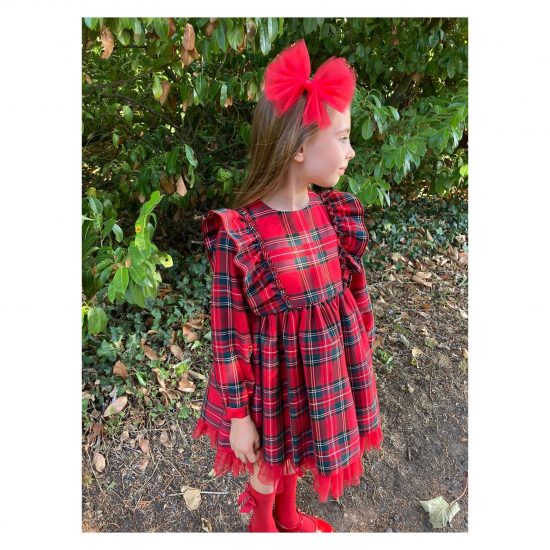 RB Red Tartan Tulle GEIN22-12 Dress